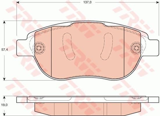 Brake Pad Set, disc brake GDB1669