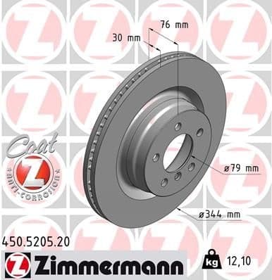 Brake Disc COAT Z 450.5205.20