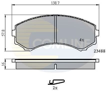 Brake pads front CBP3172