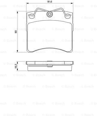 Brake Pad Set, disc brake 0986460954 - image 7