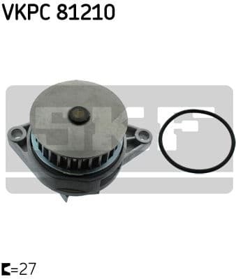 Water Pump, engine cooling VKPC 81210