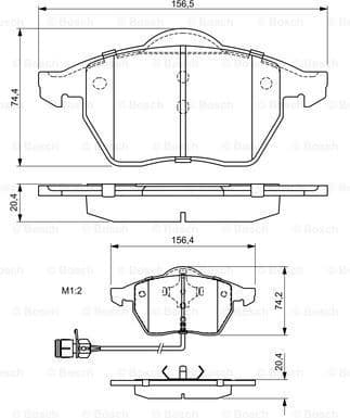 Brake Pad Set, disc brake 0986460937 - image 7