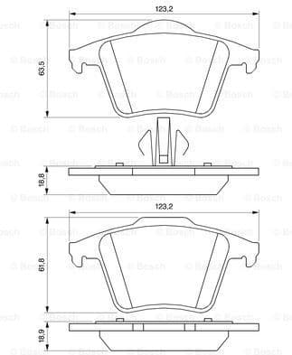 Brake Pad Set, disc brake 0986494102 - image 7