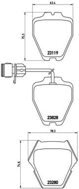 Brake Pad Set, disc brake PRIME LINE P85054