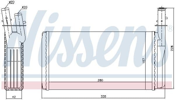 Heat Exchanger, interior heating 70016