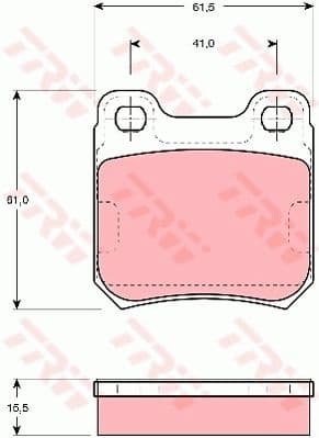 Brake Pad Set, disc brake GDB914