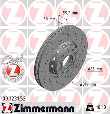 Brake Disc SPORT BRAKE DISC Z 100.1231.52