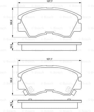 Brake Pad Set, disc brake 0986460978