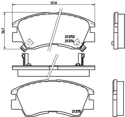 Brake Pad Set, disc brake PRIME LINE P54008