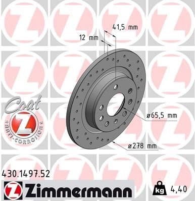 Brake Disc SPORT BRAKE DISC Z 430.1497.52