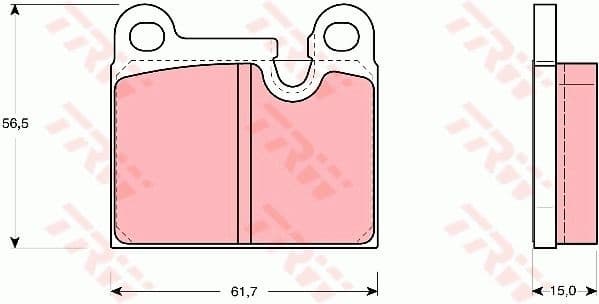Brake Pad Set, disc brake GDB919