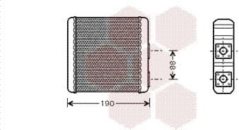 Heat Exchanger, interior heating *** IR PLUS *** 13006139