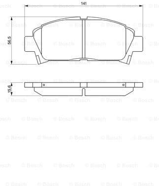 Brake Pad Set, disc brake 0986424799 - image 7