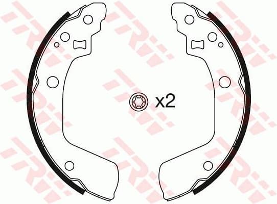 Brake Shoe Set GS8793 - image 2