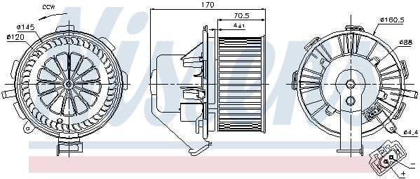 Interior Blower 87105