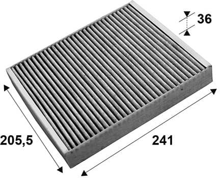 Filter, cabin air VALEO PROTECT 715659
