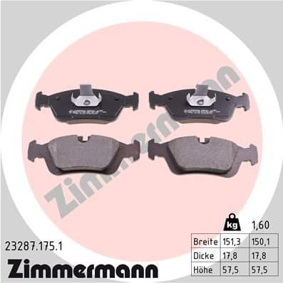 Brake Pad Set, disc brake 23287.175.1