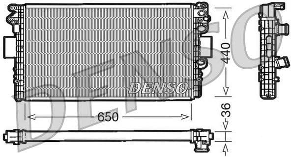 Radiator, engine cooling DRM12004