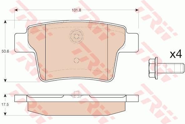 Brake Pad Set, disc brake GDB1988