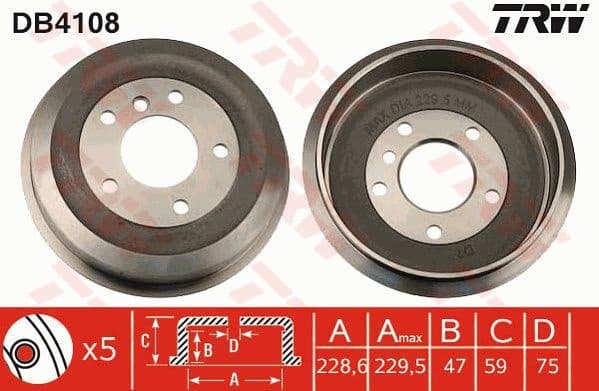 Brake Drum DB4108