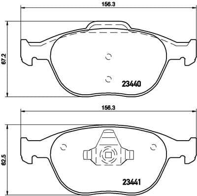 Brake Pad Set, disc brake PRIME LINE P24058
