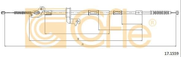 Cable Pull, parking brake 17.1559