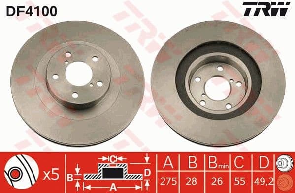 Brake Disc DF4100