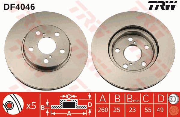 Brake Disc DF4046