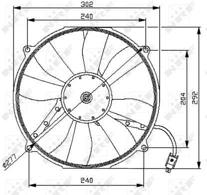 Fan, engine cooling 47046