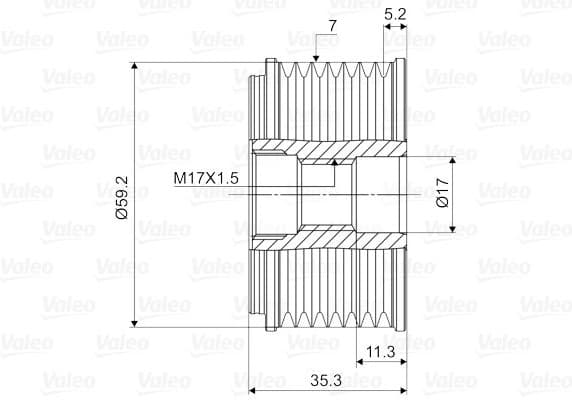 Alternator Freewheel Clutch VALEO NEW SPARE PART 588088 - image 2