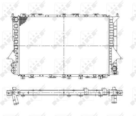 Radiator, engine cooling 58870
