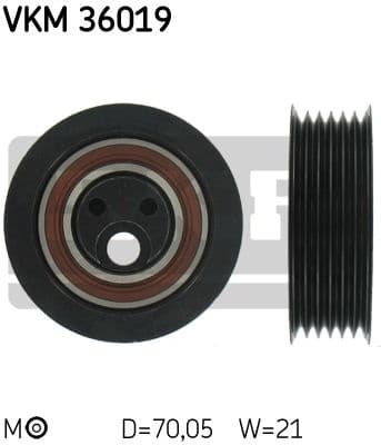 Belt Tensioner, V-ribbed belt VKM 36019