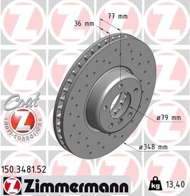 Brake Disc SPORT BRAKE DISC Z 150.3481.52