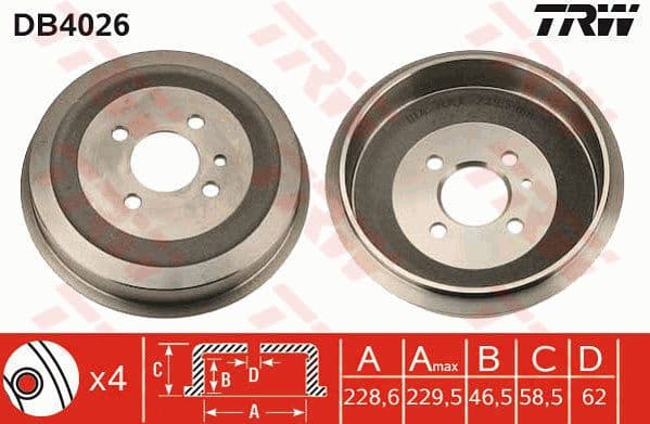 Brake Drum DB4026