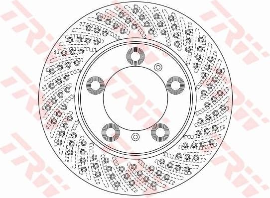 Brake Disc TRW SINGLE DF6483S