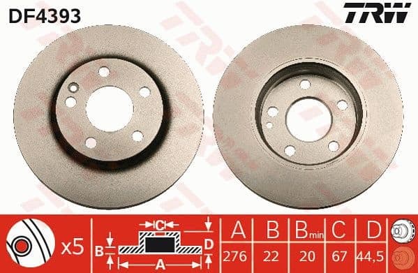 Brake Disc DF4393