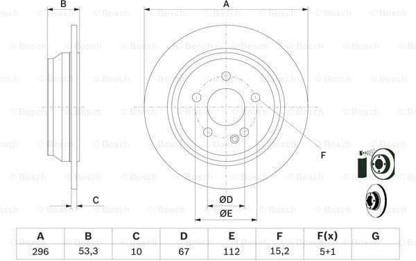 Brake Disc 0986479138 - image 5
