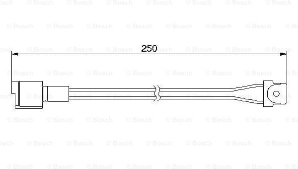 Warning Contact, brake pad wear 1987474905