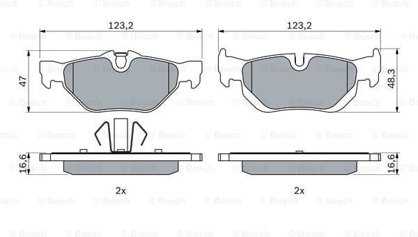Brake Pad Set, disc brake 0986494272 - image 7
