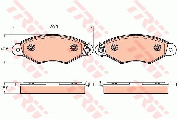 Brake Pad Set, disc brake GDB2024