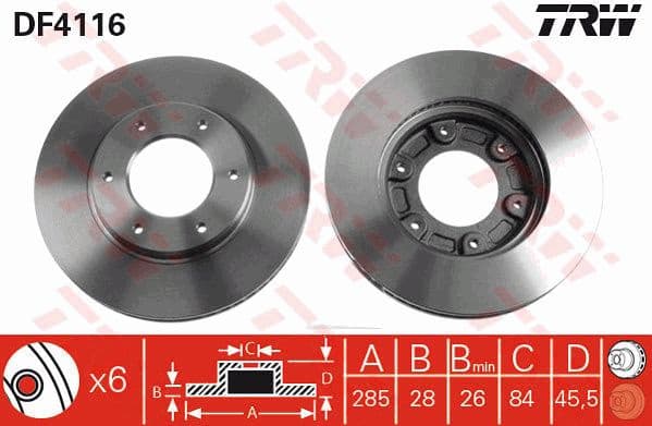 Brake Disc DF4116