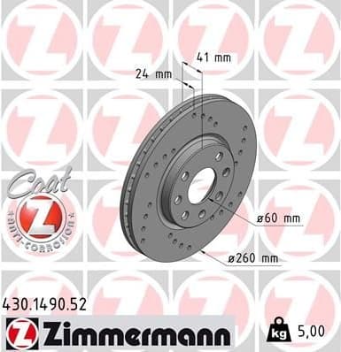 Brake Disc SPORT BRAKE DISC Z 430.1490.52