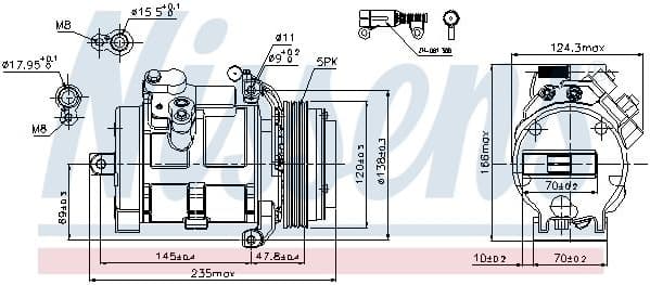 Compressor, air conditioning ** FIRST FIT ** 89081