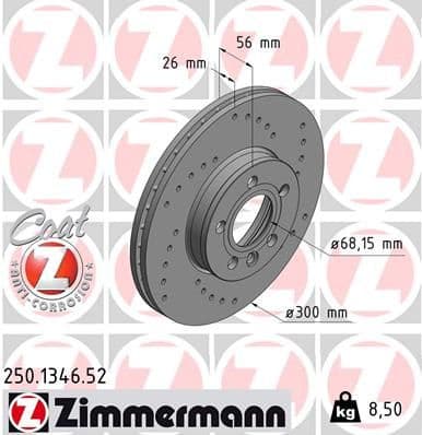 Brake Disc SPORT BRAKE DISC Z 250.1346.52