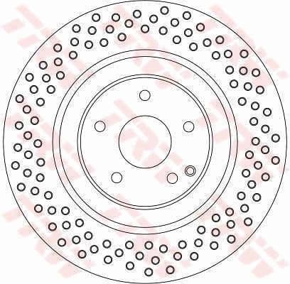 Brake Disc TRW SINGLE DF4341S - image 2