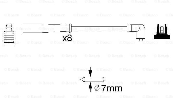 Ignition Cable Kit 0986356707 - image 5