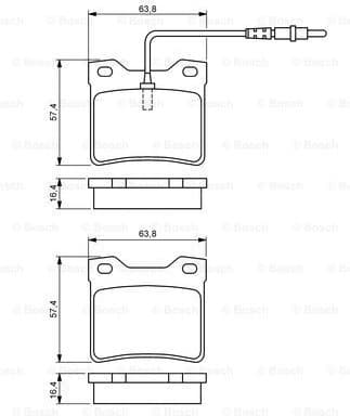 Brake Pad Set, disc brake 0986494055 - image 7