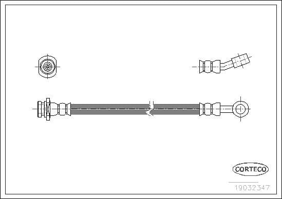 Brake Hose 19032347