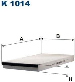 Filter, cabin air K1014