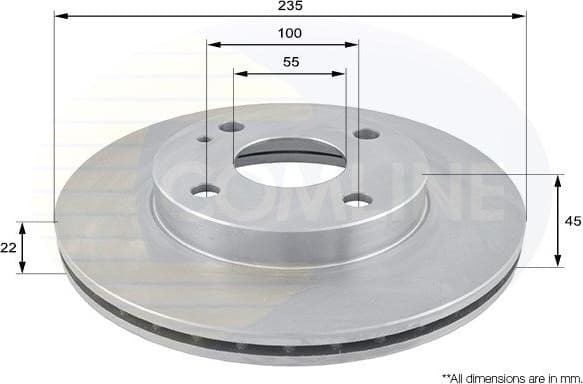 Brake discs kit front (2pcs) ADC0412V - image 2